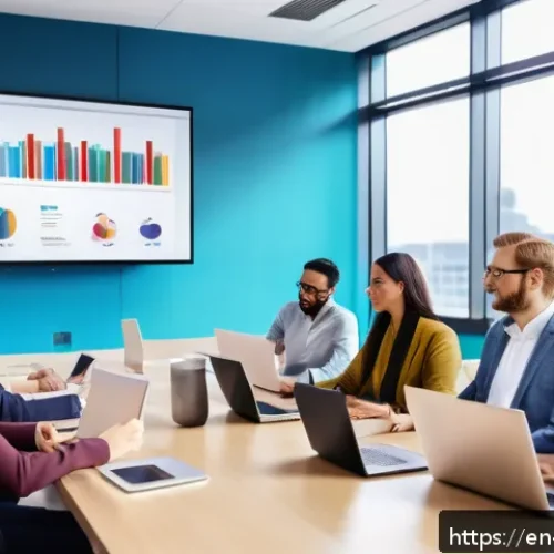 소셜 임팩트 측정이 사회에 미치는 영향 - A diverse community meeting in a bright, modern conference room, with people of various ages and eth...